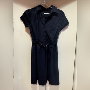 Theory Dark Blue Midi Dress